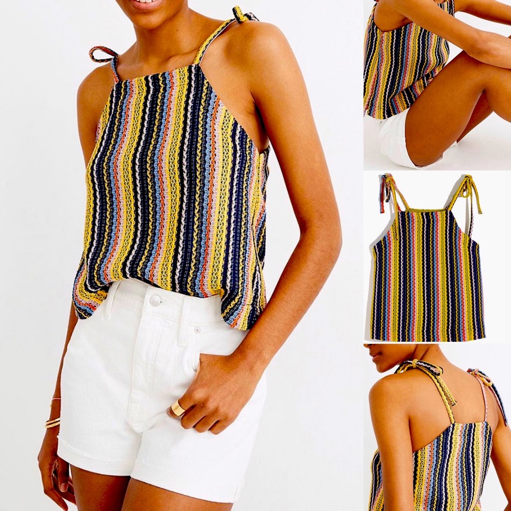 Madewell Crochet Tie-Strap Tank